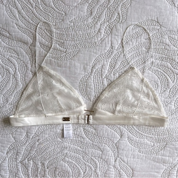 NWOT - For Love & Lemons - Skivvies - Lace Lingerie Bra - White - Picture 8 of 10